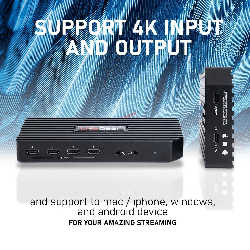 Jual LiveGear VC326 4K CAPLINK 6 Input Video capture card 2 SDI + 4 ...