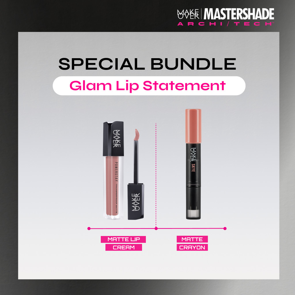 Jual MAKE OVER Glam Lip Statement : Fresh Ombre Lip Bundle - Tahan Lama ...
