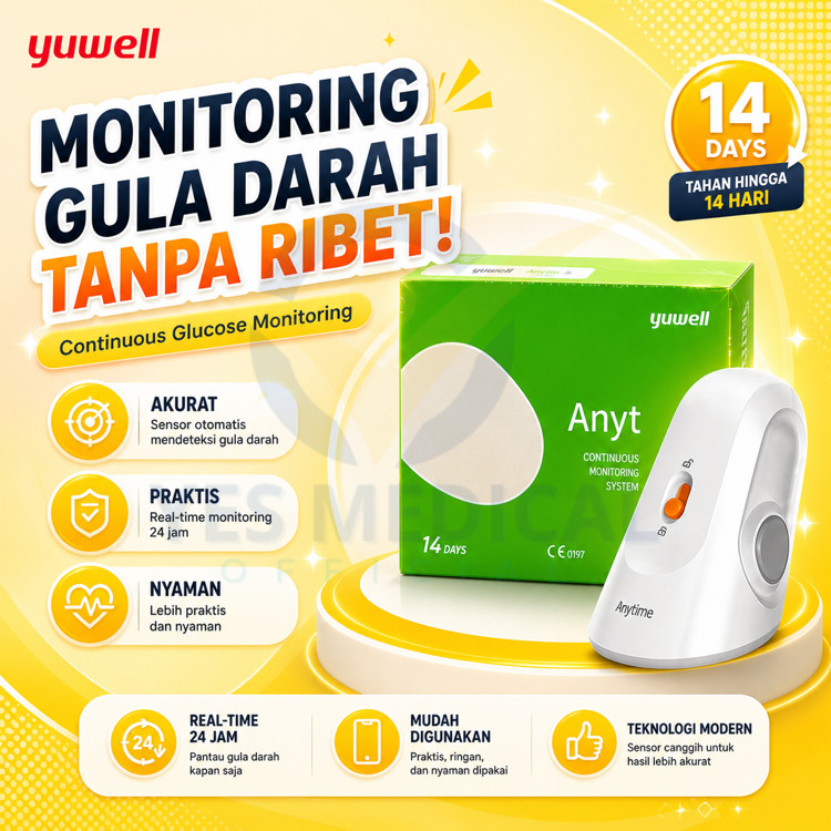 Jual Yuwell Anytime Continuos Glucose Monitoring System CT3 Sensor CT3 ...