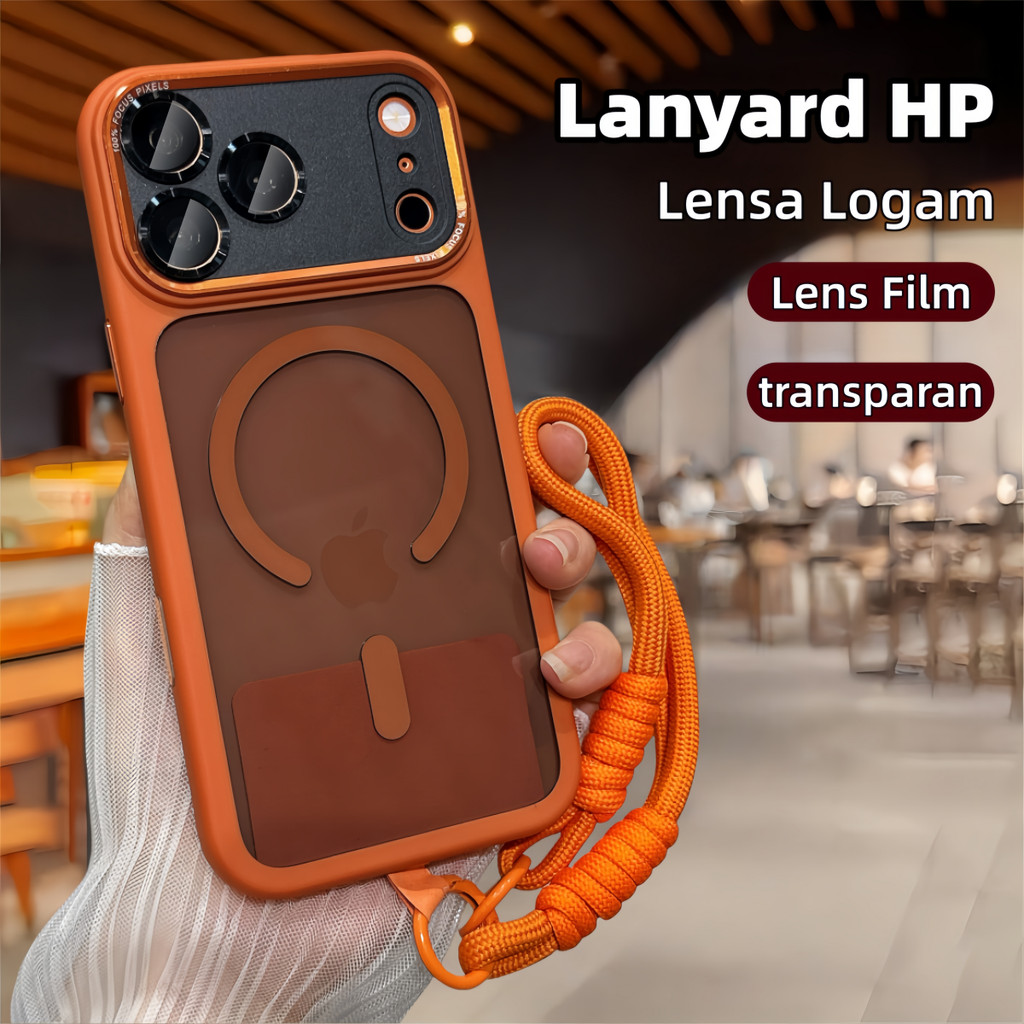 Jual Casing HP Magnet Lensa Logam Premium, Dilengkapi Tali Gelang ...