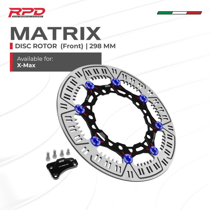Jual RPD Matrix Front Floating Disc Rotor 298MM For X-Max + Bracket ...
