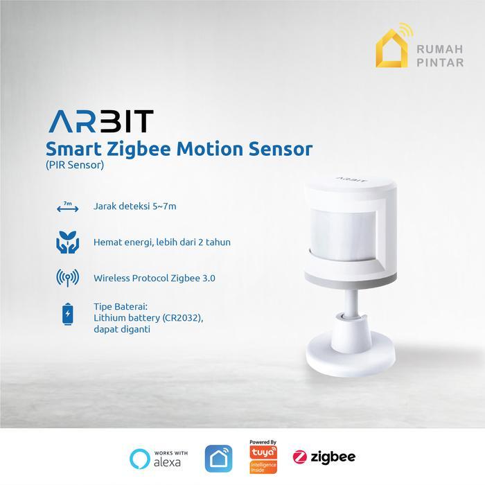 Jual Tukang Paku ARBIT Zigbee PIR Motion Sensor Security Deteksi Gerak ...