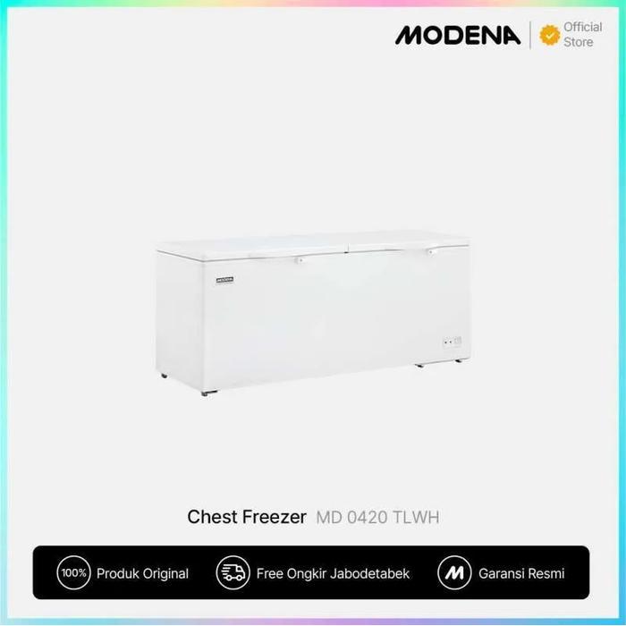 Jual Modena Chest Freezer 420L MD 0420 TLWH / MD 0420 / MD0420TLWH ...