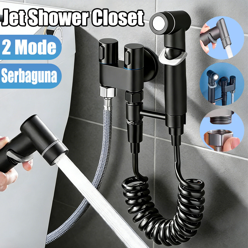 SUS304 1 Set Jet Shower Kloset Jet Shower Kamar Mandi Semprotan Toilet Duduk Jet wasser Kloset Stainless Jet Shower Closet