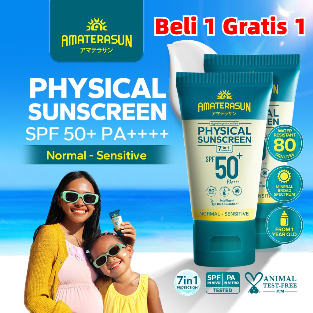 Jual [Beli 1 Gratis 1] AMATERASUN [REAL SPF Certified] Physical ...