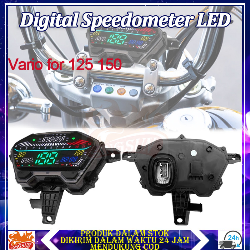Jual Digital Speedometer LED Meter Vario for 125 150 2018 2024 ...
