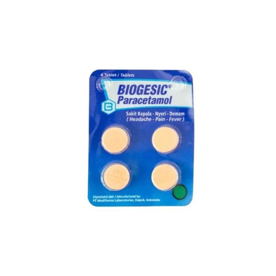 Jual Biogesic Obat Paracetamol 4 pcs | Shopee Indonesia