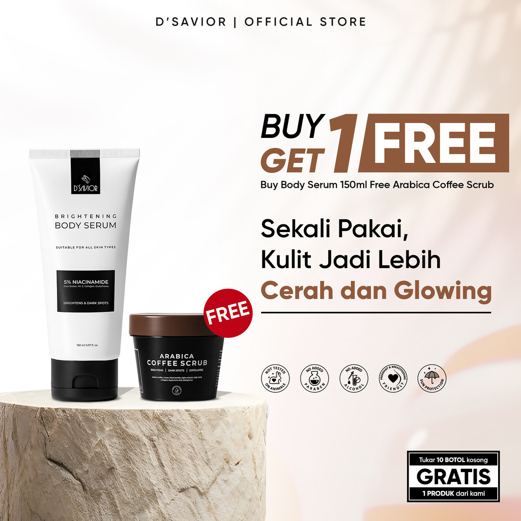 Jual D'SAVIOR Brightly Scrub Series | Paket Mencerahkan Untuk Kulit ...