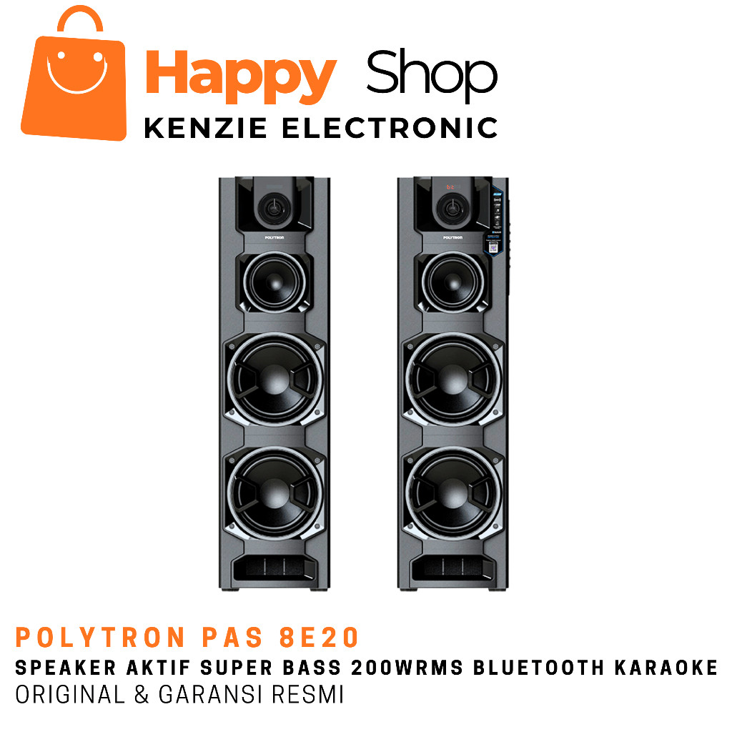 Jual POLYTRON PAS 8E20 Speaker aktif super bass speaker bluetooth ...