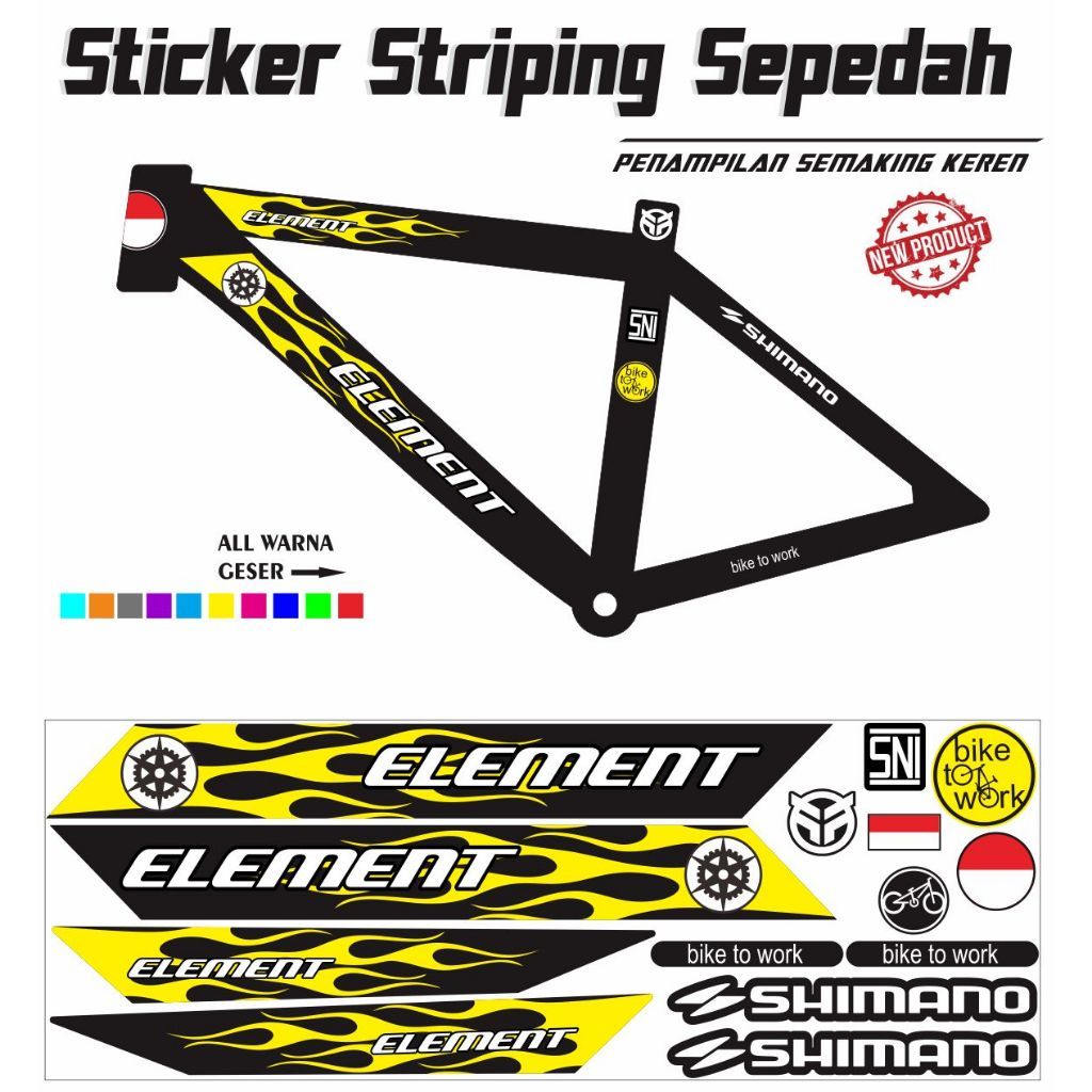 Jual STICKER SEPEDA STRIPING ALL SEPEDA | Shopee Indonesia