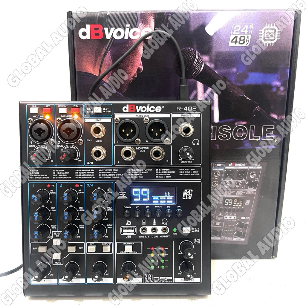 Jual Mixer Audio DB Voice R402 Original 4 Channel DbVoice R 402 Bagus ...