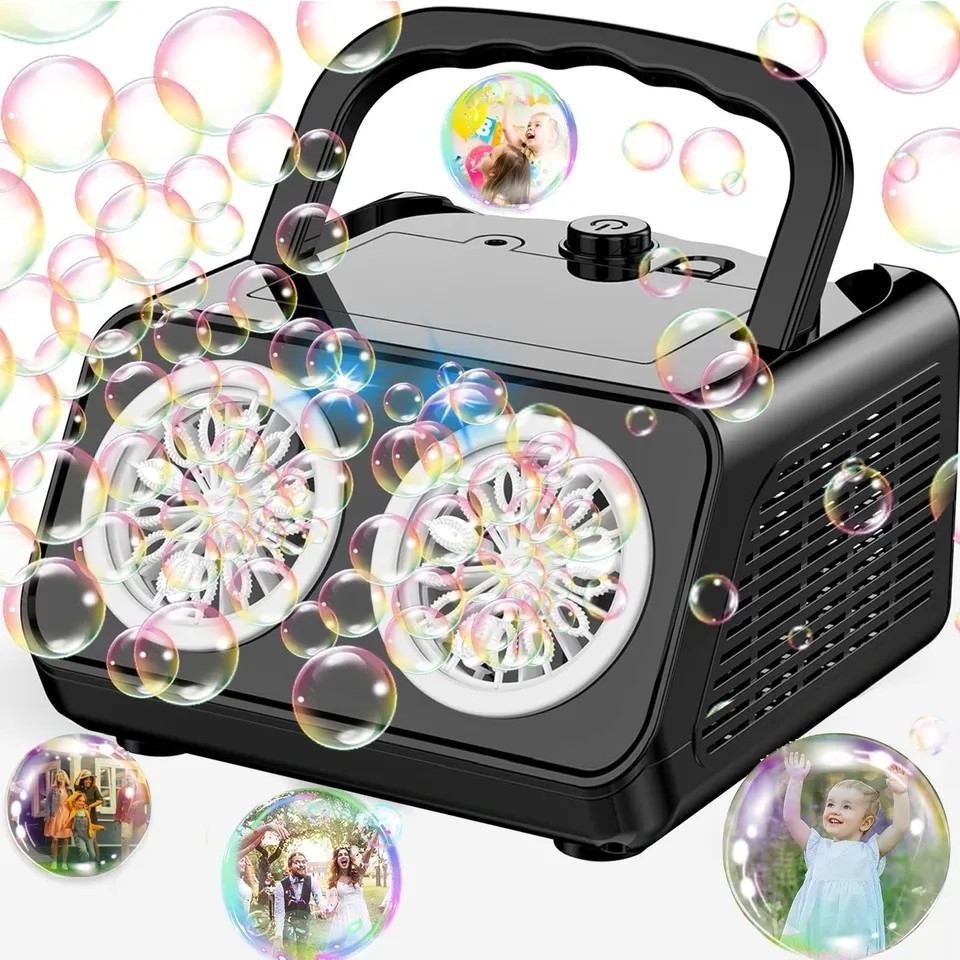 Jual Automatic Bubble Machine Upgrade Bubble Blower with 2 Fans,50000 ...