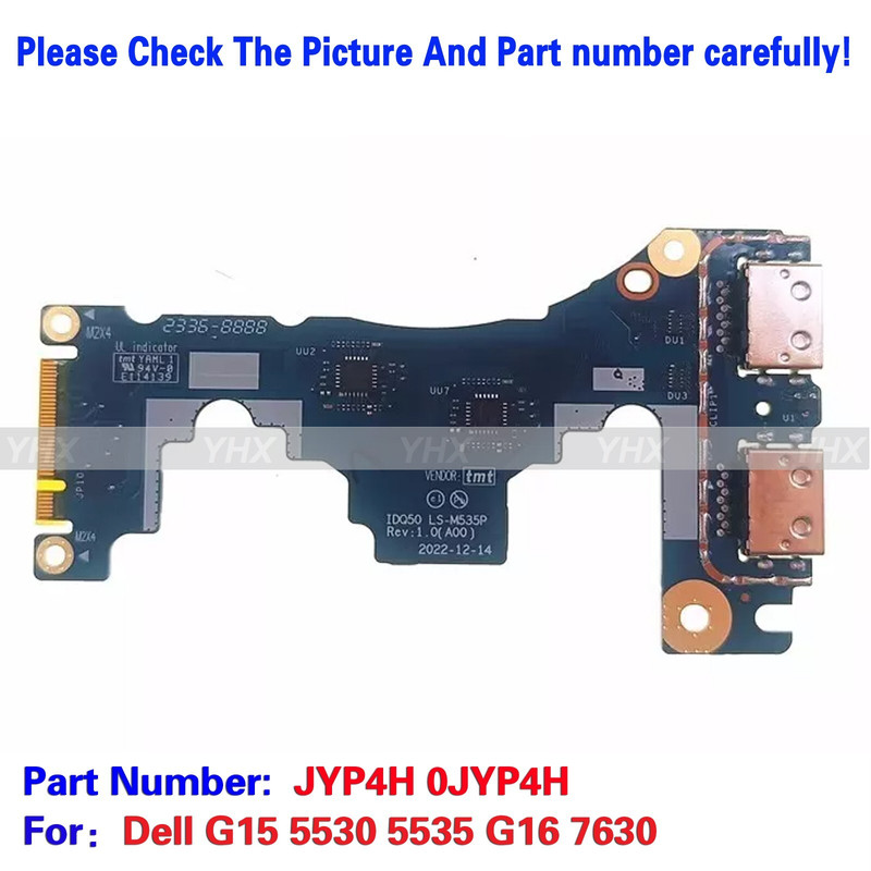 Jual ZY New For Dell G15 5530 5535 G16 7630 USB IO PC BOARD LS-M535P ...