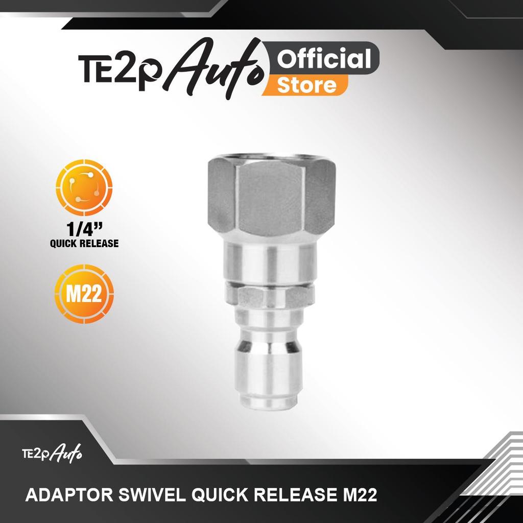 Jual Te2p Auto Adaptor Swivel Ukuran M22 Dan M14 - Adaptor Quick ...