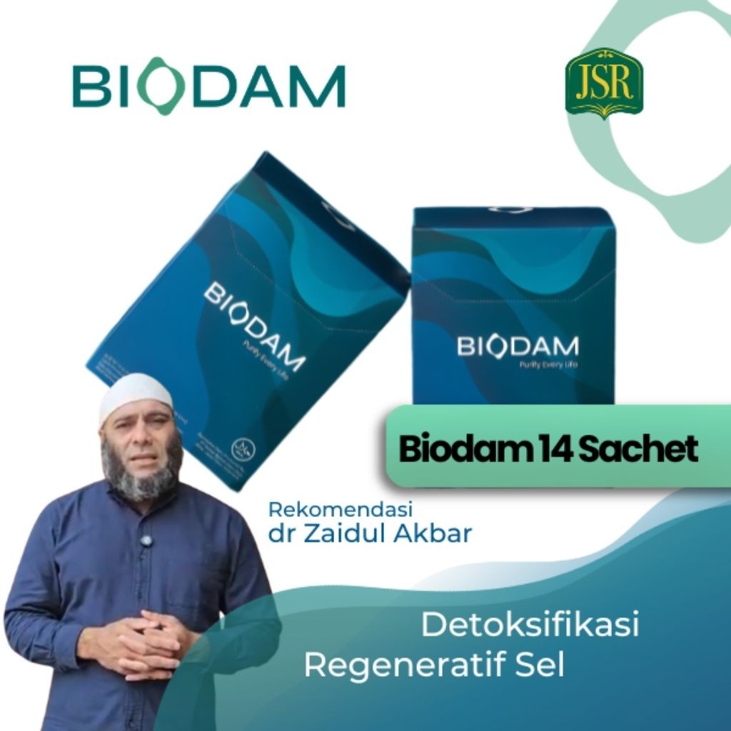 BIODAM Herbal Alami - 14 Sachet - Penawar Autoimun, Diabetes & Jantung - Detoks Total