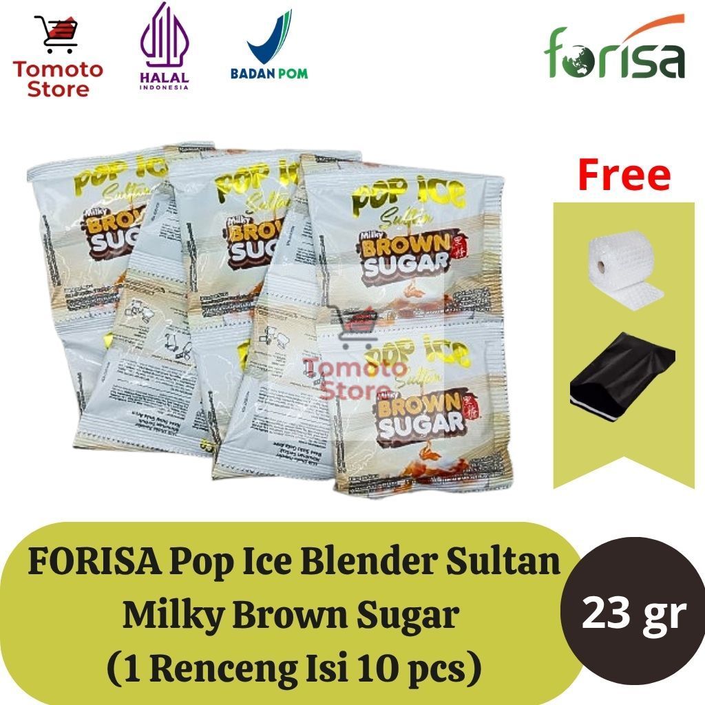 Jual [ TOMOTOSTORE ] FORISA Pop Ice Blender Sultan 23 gr - Milky Brown ...