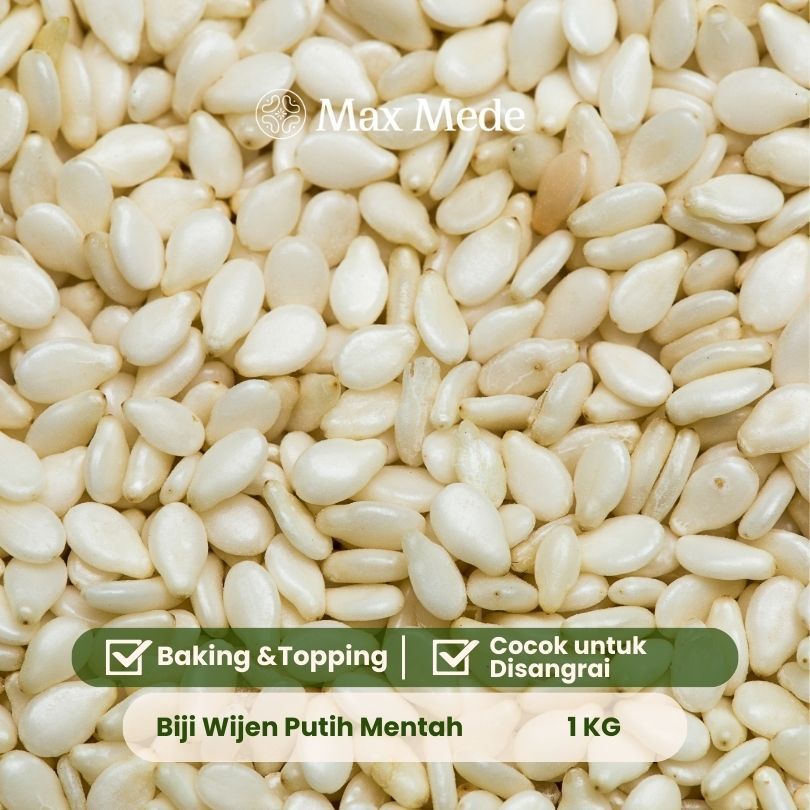 Jual Max Mede - Wijen Putih Hulled Mentah 1Kg | Wijen Putih Alami Raw ...