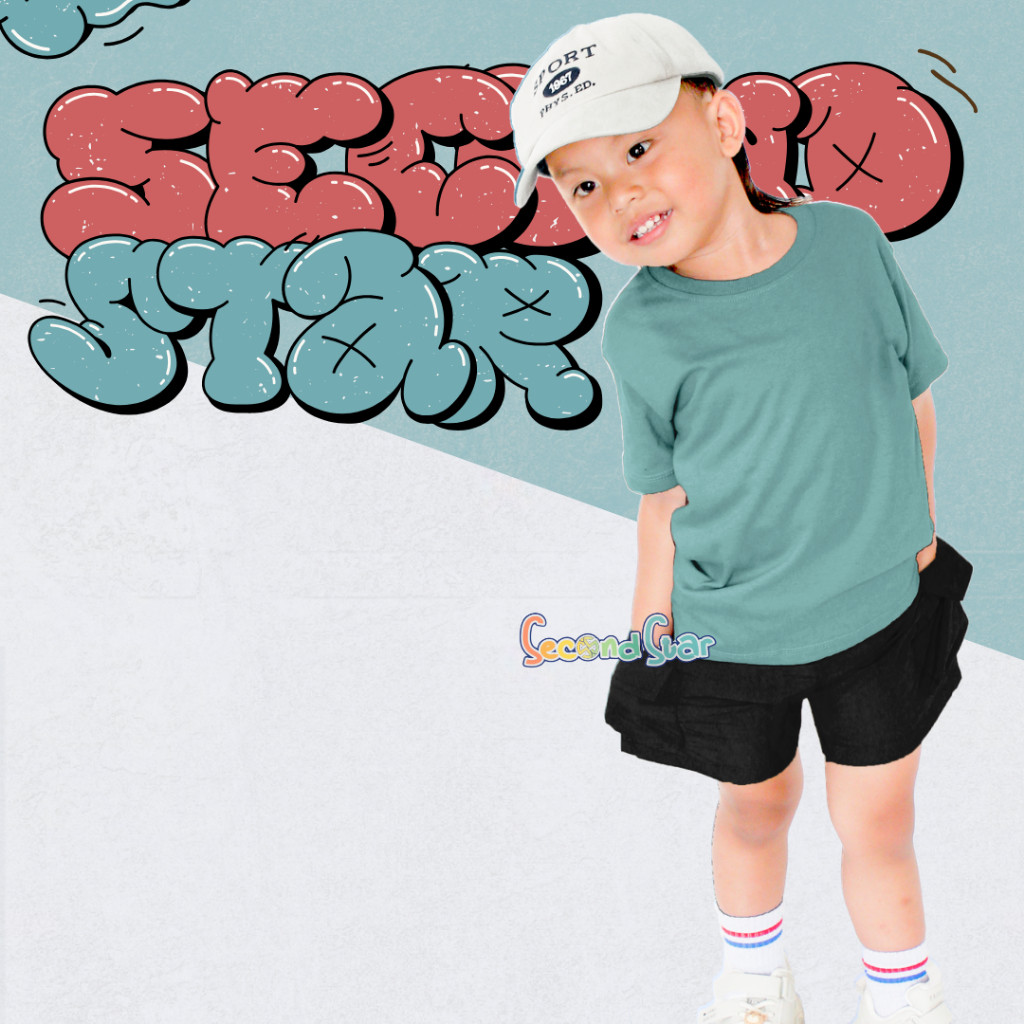 Kaos Anak Polos Distro Basic Tee 1–12 Tahun - SSA127