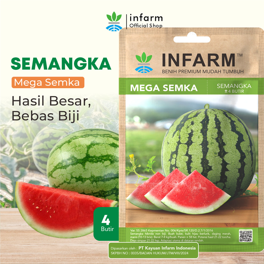 Jual INFARM - Benih Buah Semangka Tanpa Biji, Benih Unggul Buah ...