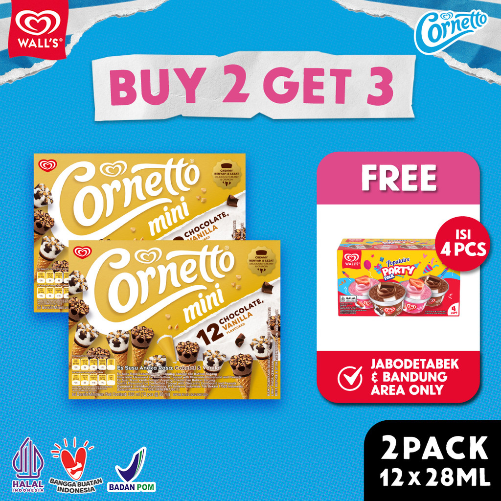 Jual Es Krim Cornetto Mini Terlengkap & Harga Terbaru Agustus 2026 ...