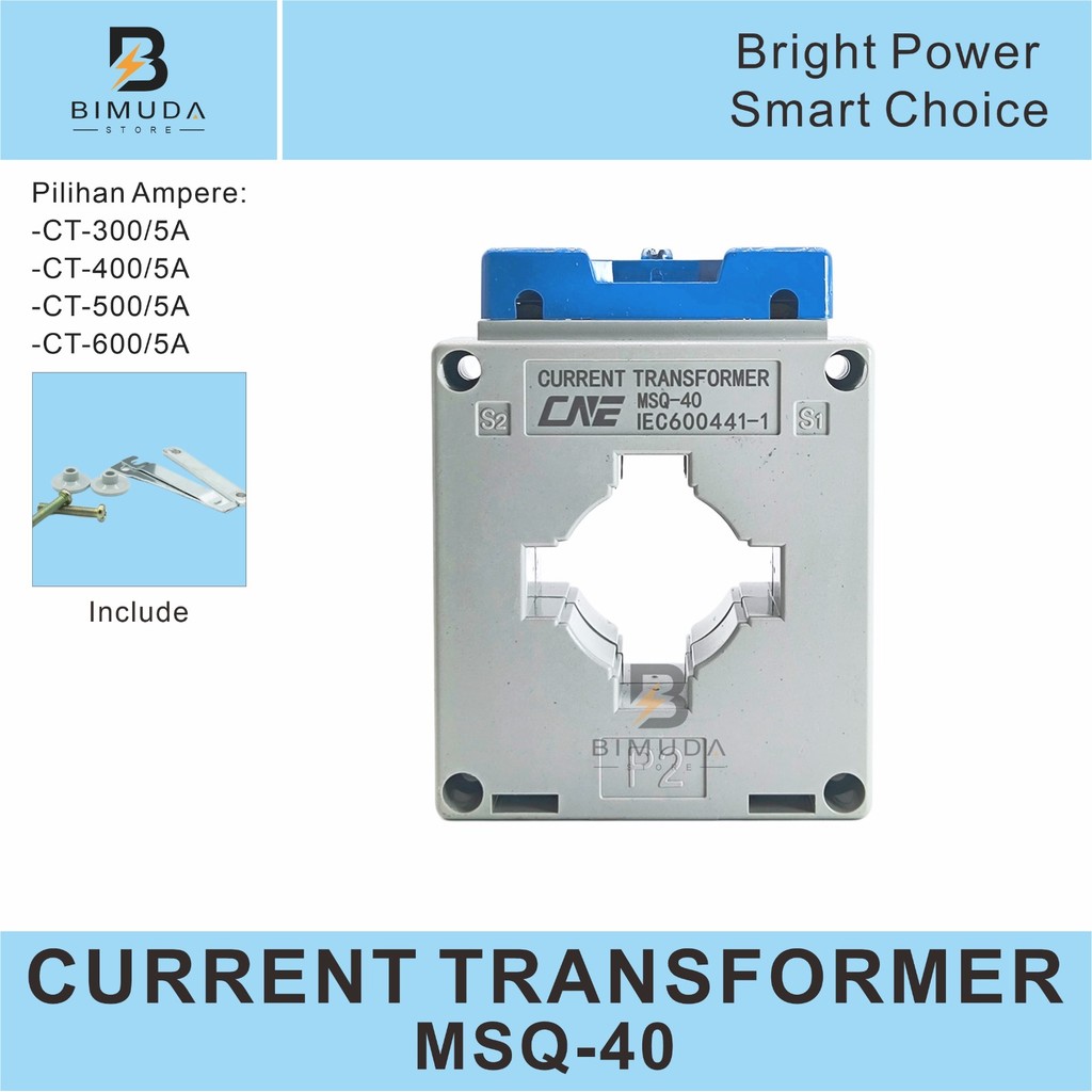 Jual MSQ-40 CT PANEL METER / CURRENT TRANSFORMER CT-300/5A CT-400/5A CT ...