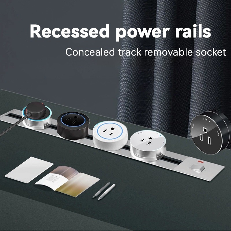 Jual Stop Kontak Tanam Dinding Track Socket 60–100cm Power Socket Dapur ...