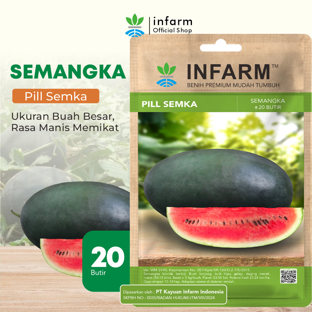 Jual INFARM - Benih Buah Semangka Merah Pillsemka Bibit Buah Semangka ...