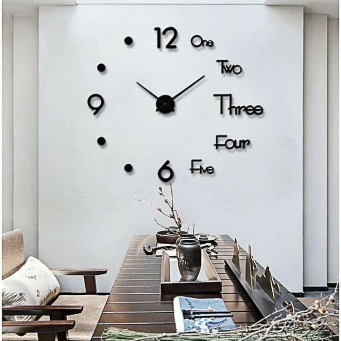 JAM DINDING DIY DEKORASI JAM RUMAH RUANGAN KAMAR KANTOR WALL CLOCK - Jam DIY Only