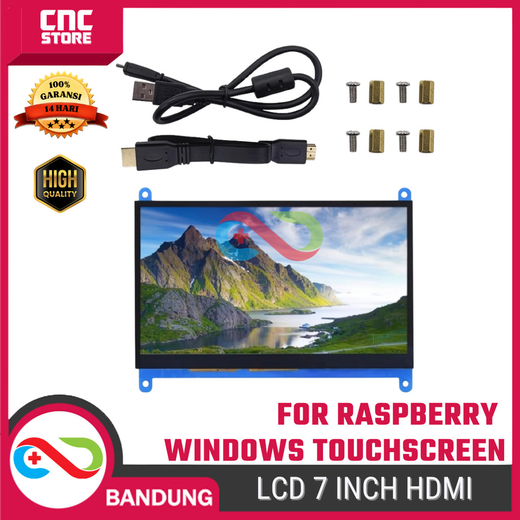 Jual LCD 7 Inch Hdmi For Raspberry Pi And Windows Capacitive ...