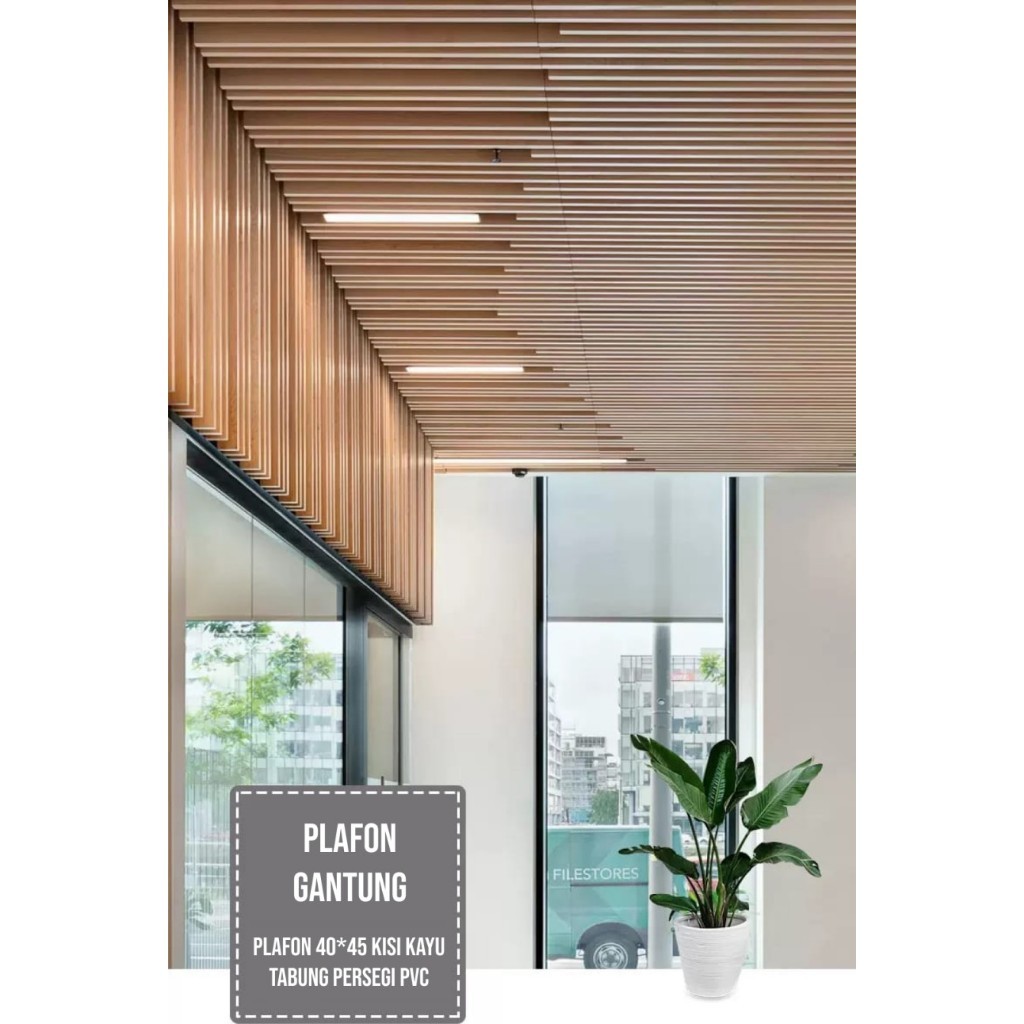 Jual LAIV Partisi Click On Hollow Indoor PVC Indoor Kisi Kisi Ceiling ...