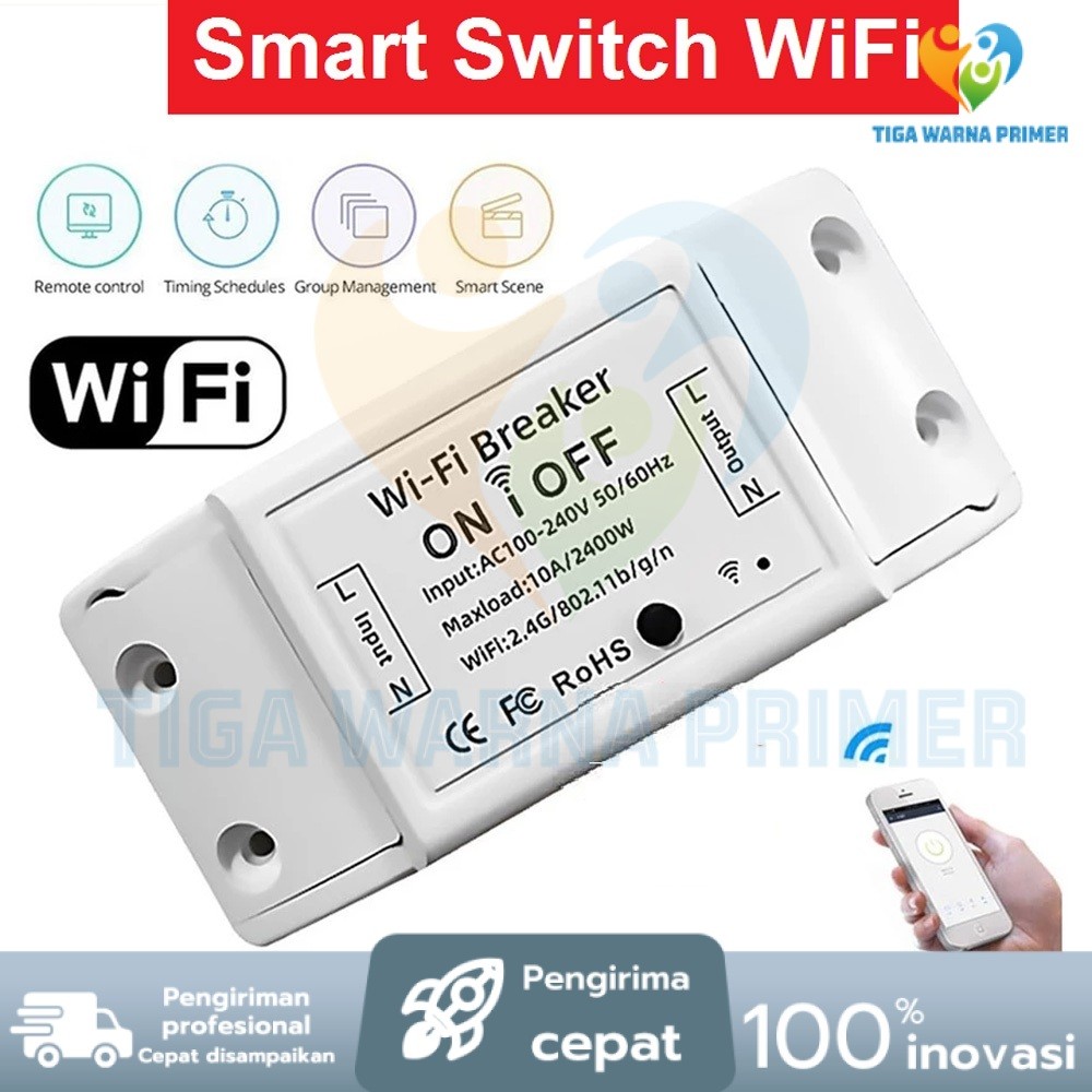 Jual Smart Breaker Switch Control Wireless Wifi Voice Command App ...