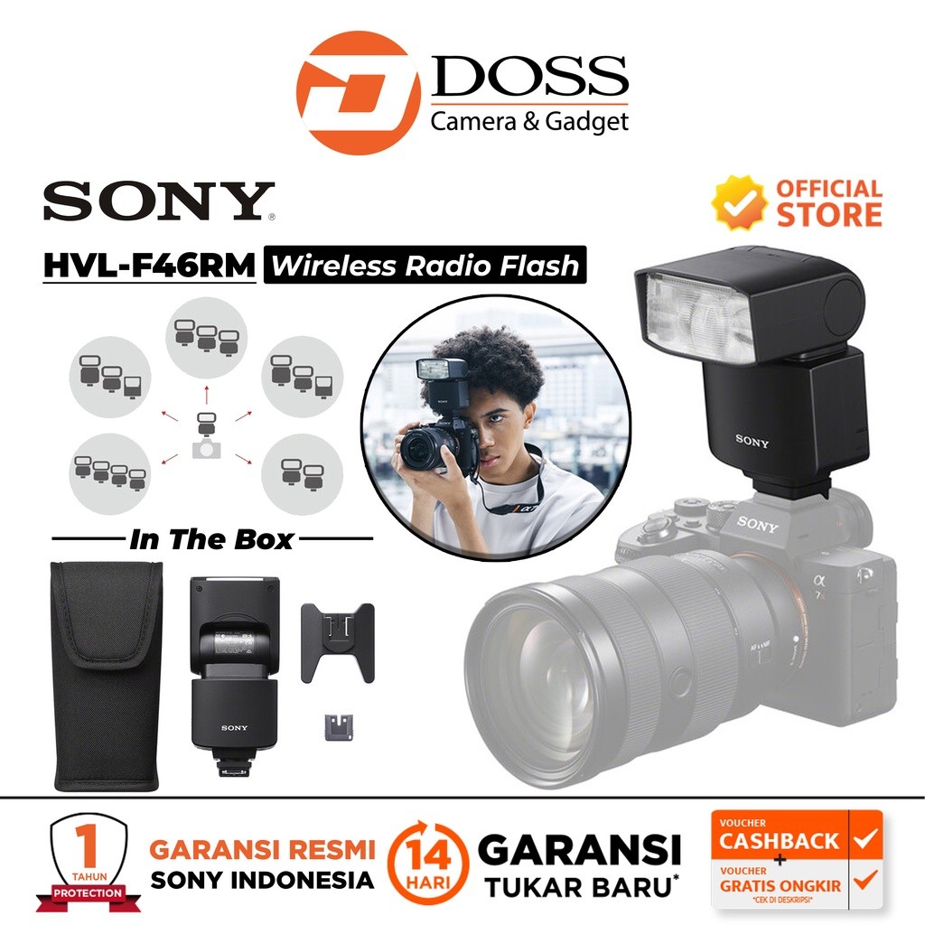 Jual Sony HVL-F46RM Wireless Radio Flash | Shopee Indonesia