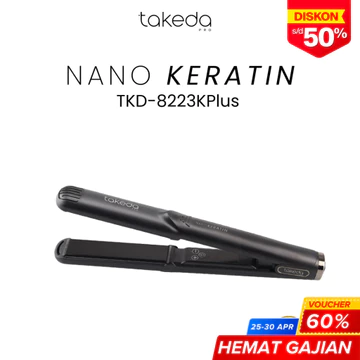 TakedaPro Catokan Pelurus Rambut TKD 8223KPlus 25mm Keratin Hair Straightener