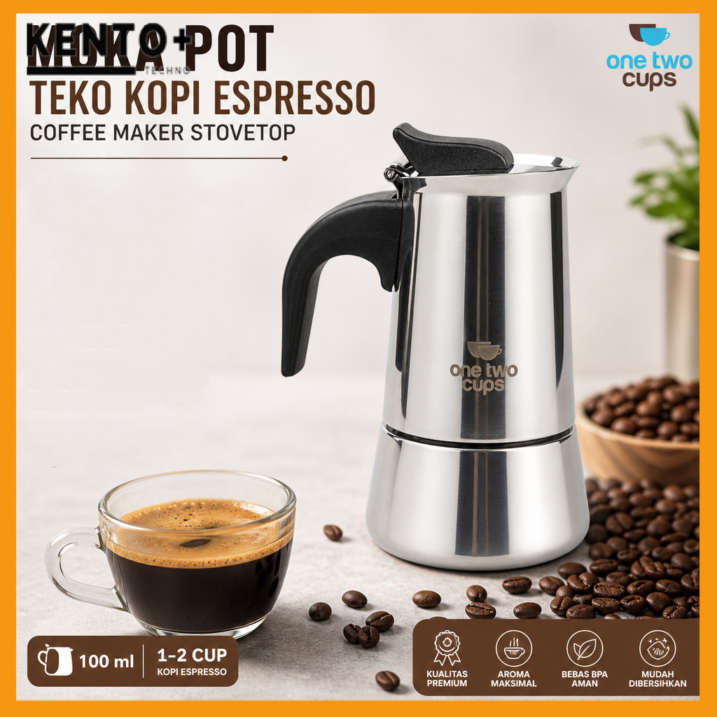 Jual [COD] Teko Kopi Moka Pot Espresso Coffee Maker Stovetop Filter ...