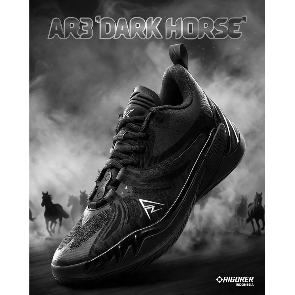 Jual Rigorer AR3 'Dark Horse' Austin Reaves Basketball Shoes