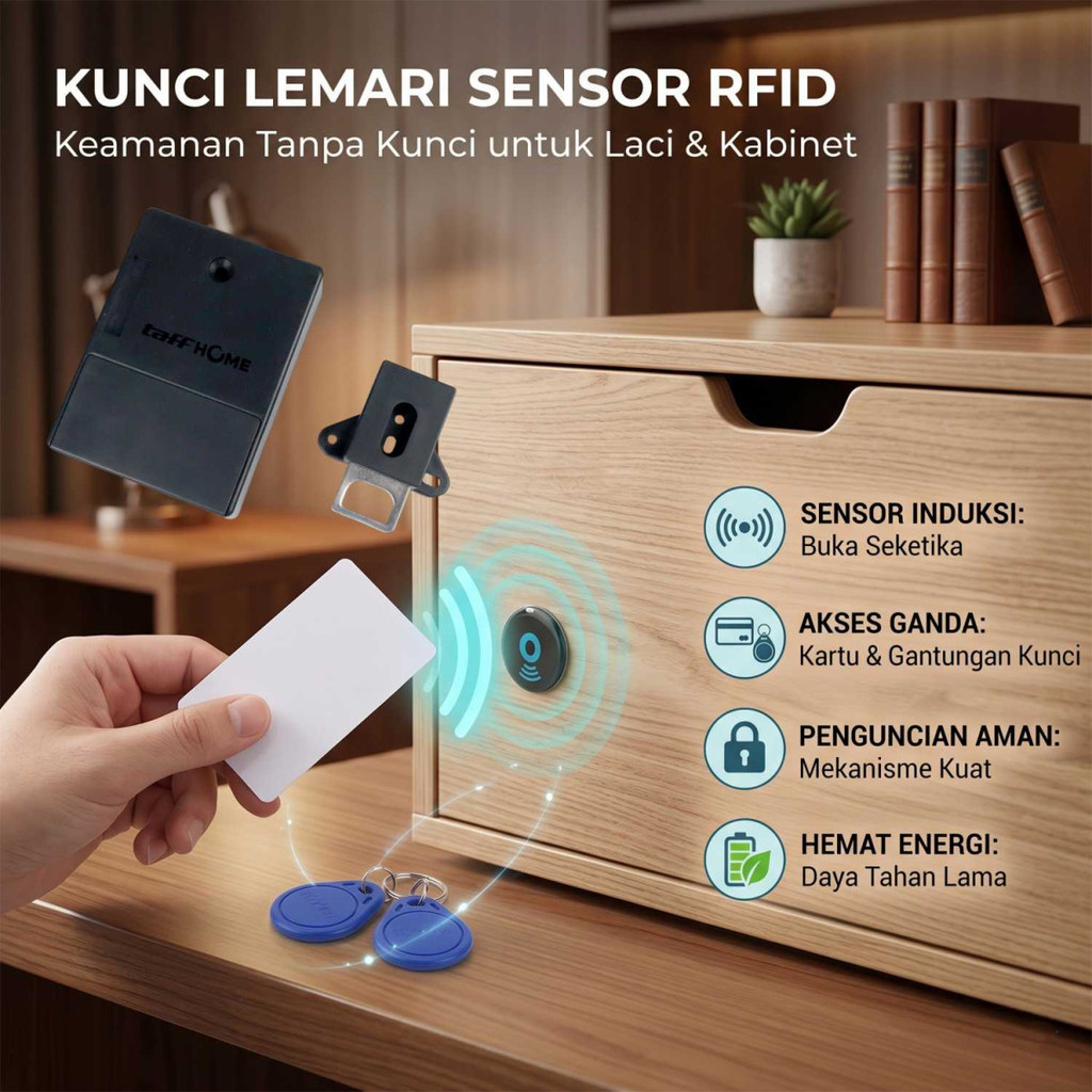 Jual Security Kunci Lemari Sensor RFID Keyless Cabinet | Shopee Indonesia