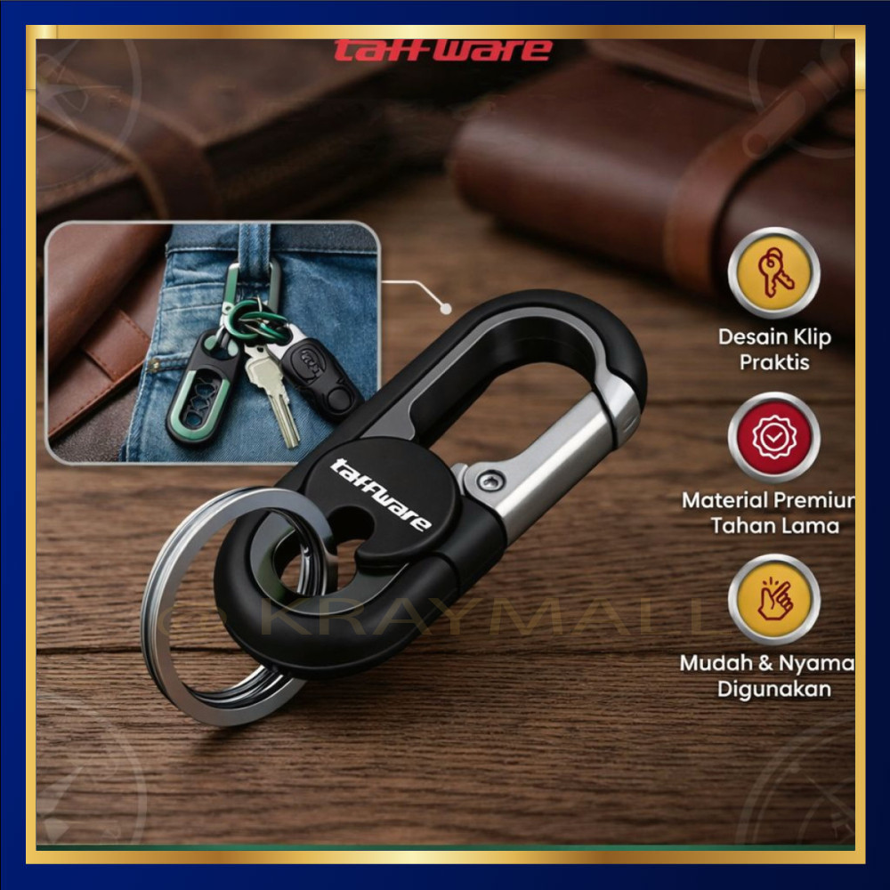Gantungan Kunci Mobil Metal Car Keychain Clip - A3746