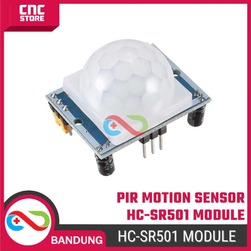 Jual HC-SR501 PIR Motion Sensor Module | Pyroelectric Infra Red Sensor ...