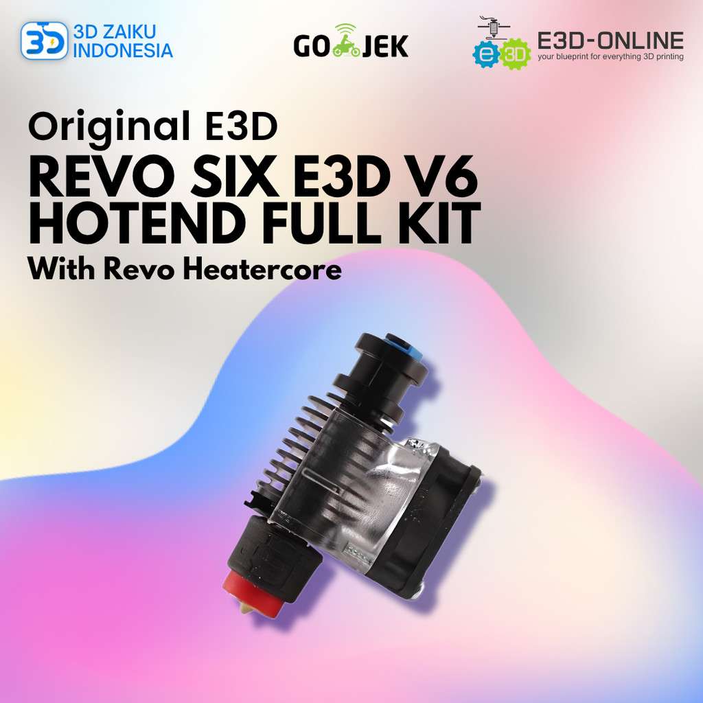 Jual Original E3D Revo Six E3D V6 Hotend Full Kit with Revo Heatercore ...