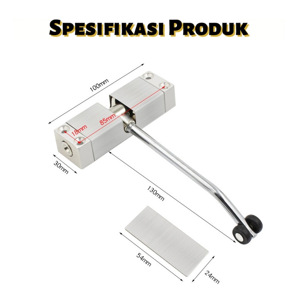 Jual Engsel Pintu Otomatis, Door Closer Spring, Penutup Pintu, Alat ...