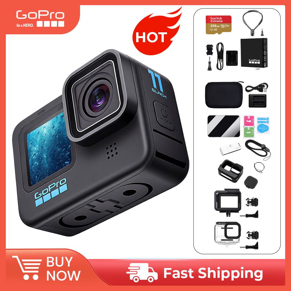 Jual Gopro Hero 11 Black Action Camera Hyper Smooth 5.0 Cycling Record ...
