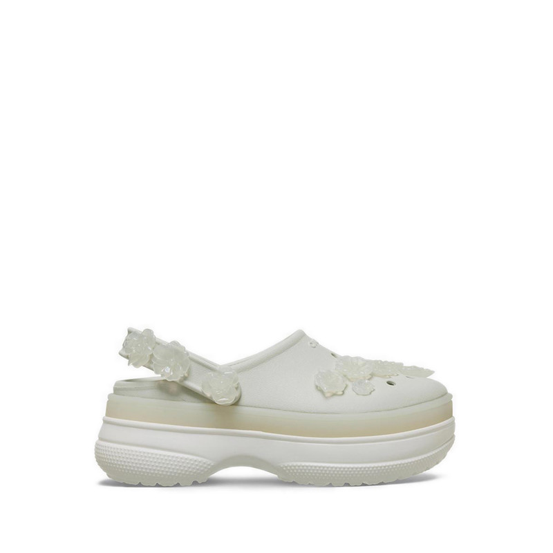 Jual Crocs Classic Stacked Translucent Floral Unisex Clog - Linen ...