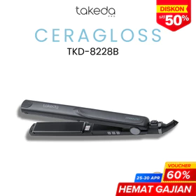 TakedaPro Catokan Smoothing Rambut TKD 8228 25mm Hair Straightener Nano Ceramic
