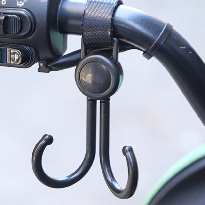 Gantungan Hanger Barang Setang Motor 2 Kait Cantolan Hook Gantung Stang Sepeda Serbaguna