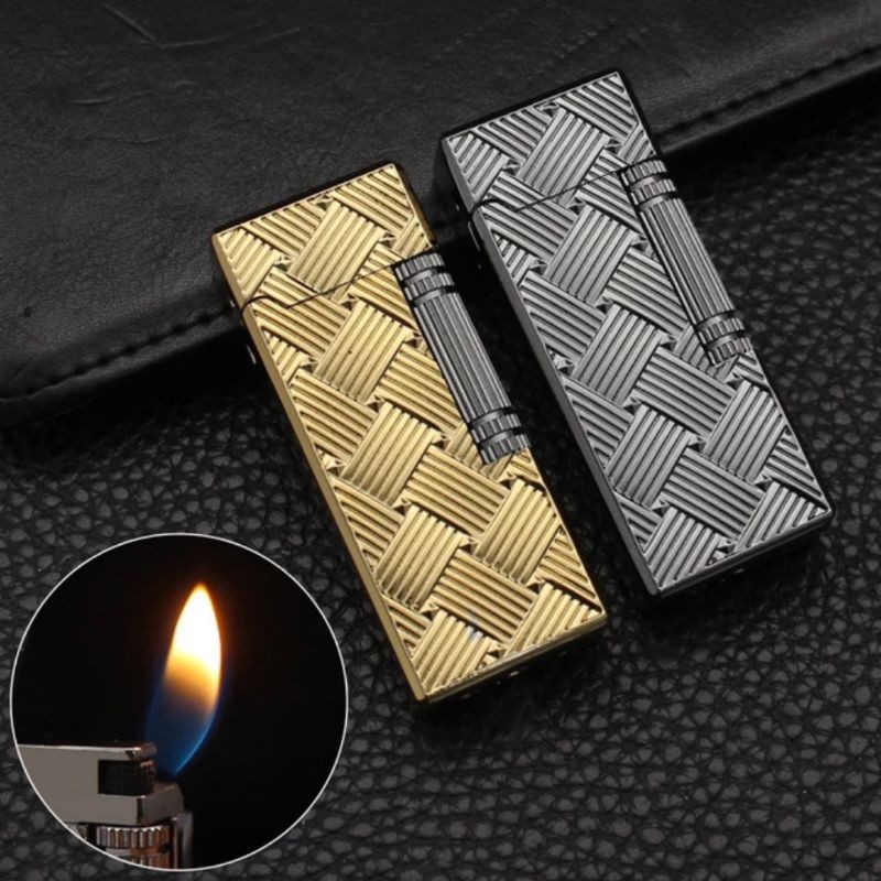 Jual Korek Api Gas Pemantik Roda Dupont Motif Corak Tikar Timbul Slim ...