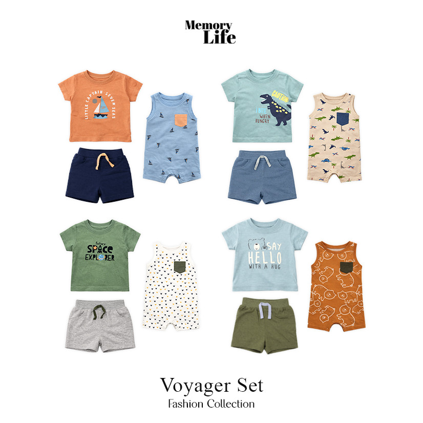 Jual MemoryLife - Voyager Set | Pack Of 3 Piece Set | Setelan Anak Laki ...