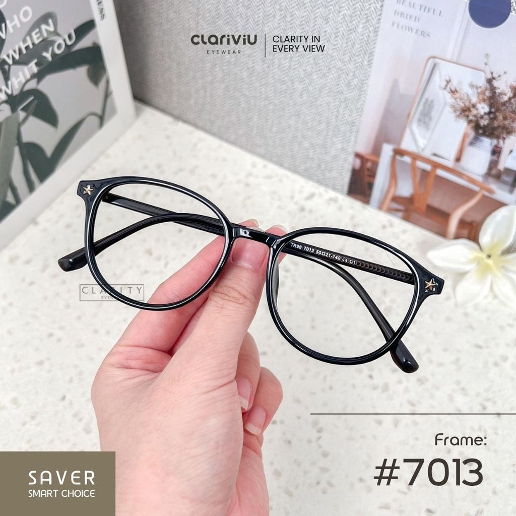 Jual CLARIVIU #7013 Frame Kacamata Wanita/Pria Fashion Minus | Shopee ...