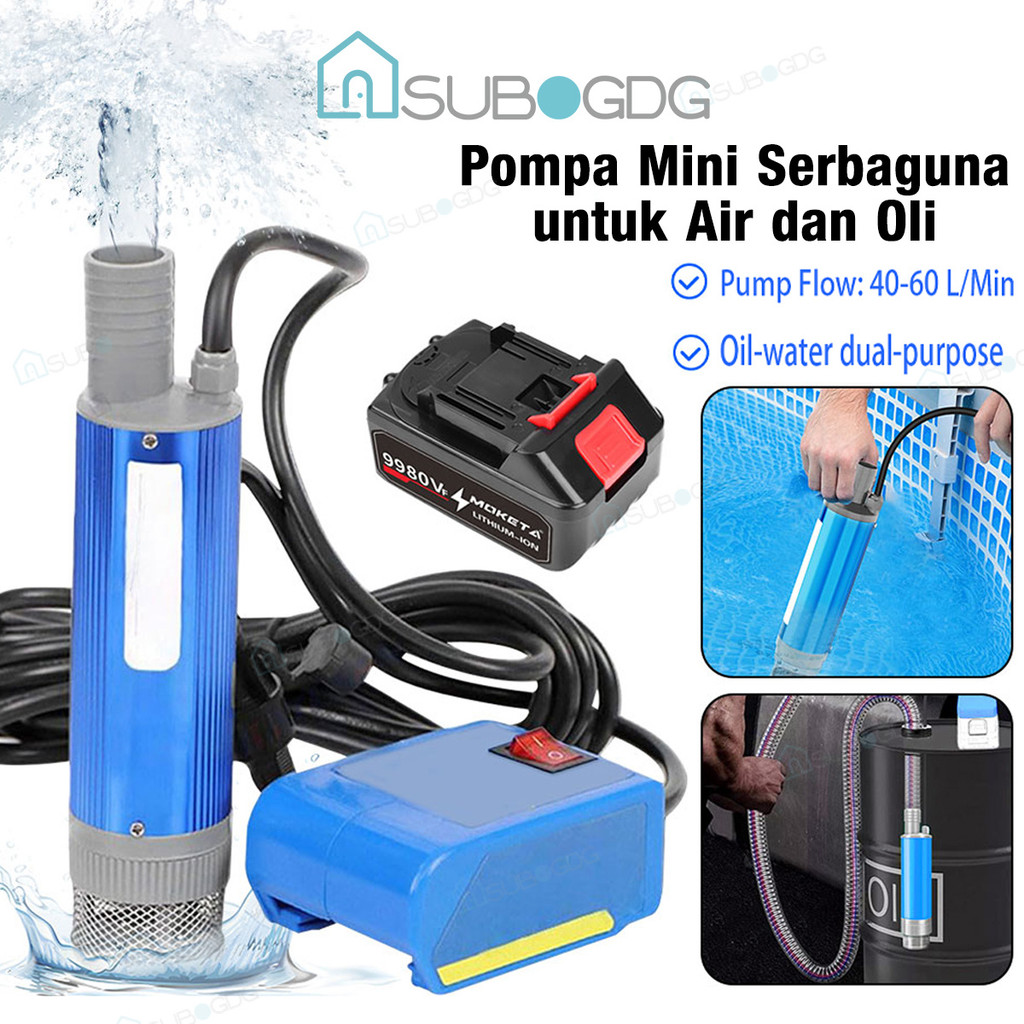 Jual SUBOGDG 3M/5M Pompa Air Celup Mini 12/24V DC PURPLE Pompa Solar ...