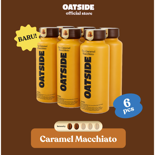 Jual OATSIDE Coffee Caramel Macchiato 240 ML (6 pcs) (Kemasan Tutup ...