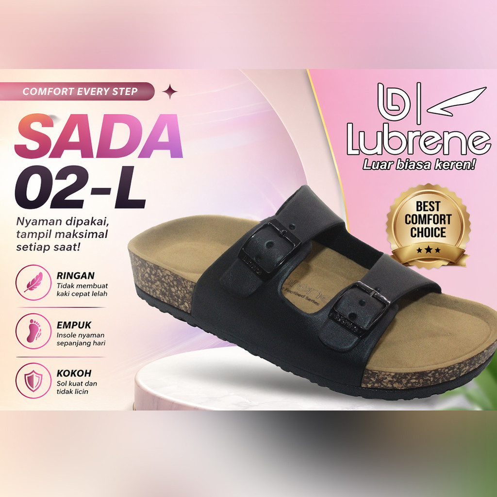 Jual Lubrene Sandal Kasual Wanita SADA 02 L - Ringan, Empuk dan Kokoh ...